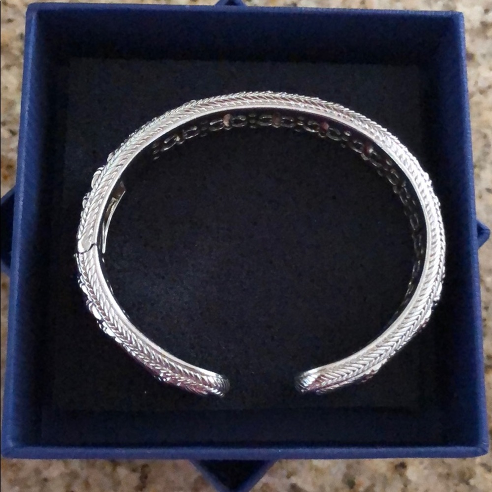 Sterling silver Judith Ripka cuff bracelet